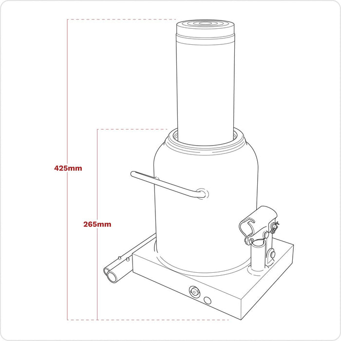 Viking Viking Bottle Jack 50 Tonne PBJ50S Viking - Dynamic Drive