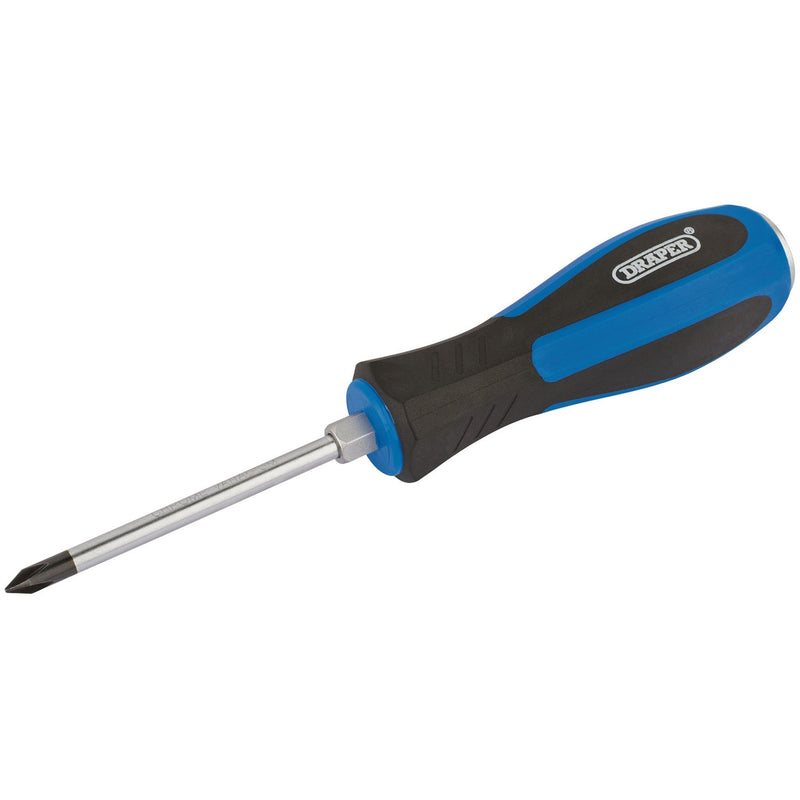 Draper Pound Thru' Cross Slot Screwdriver, No.1 x 75mm 40779 Draper - Dynamic Drive