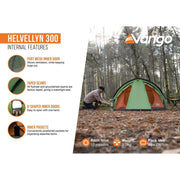 Vango Helvellyn 300 Tent Pamir Green Vango - Dynamic Drive