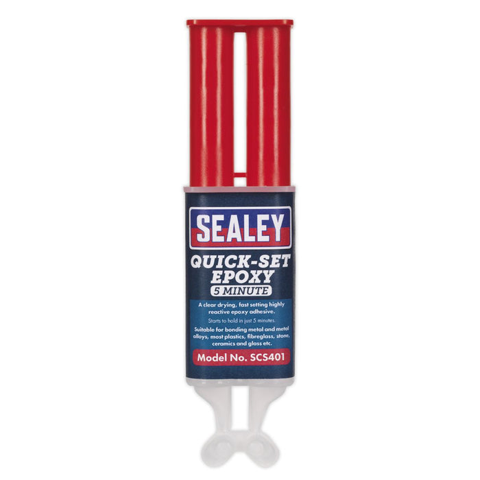 Sealey Quick-Set 5 Minute Epoxy Adhesive 25ml SCS401 Sealey - Dynamic Drive