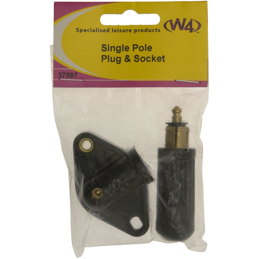 MDS1203 W4 Hella Type Single Pole Plug and Socket 37597 W4 - Dynamic Drive