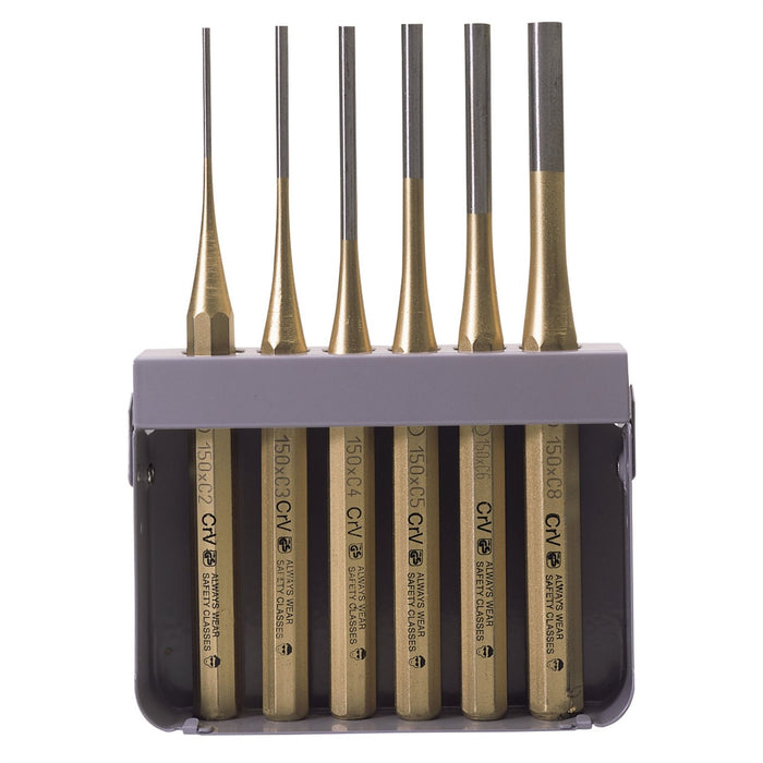 Draper Octagonal Parallel Pin Punch Set, 150mm (6 Piece) 74712 Draper - Dynamic Drive