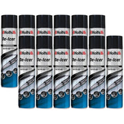 12 x Holts Car De-Icer Melts Windscreen Ice Frost Snow Aerosol Deicer 600ml Holts - Dynamic Drive