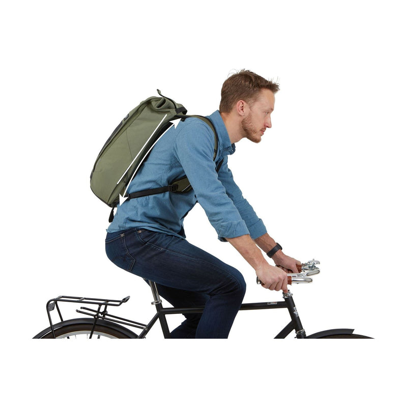 Thule Paramount Commuter Rucksack 18L Olivine Green Cycling Backpack Thule - Dynamic Drive