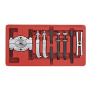 Sealey Mini Bearing Separator Set 9pc Yoke Extension Gear Puller Storage Case Sealey  - Dynamic Drive