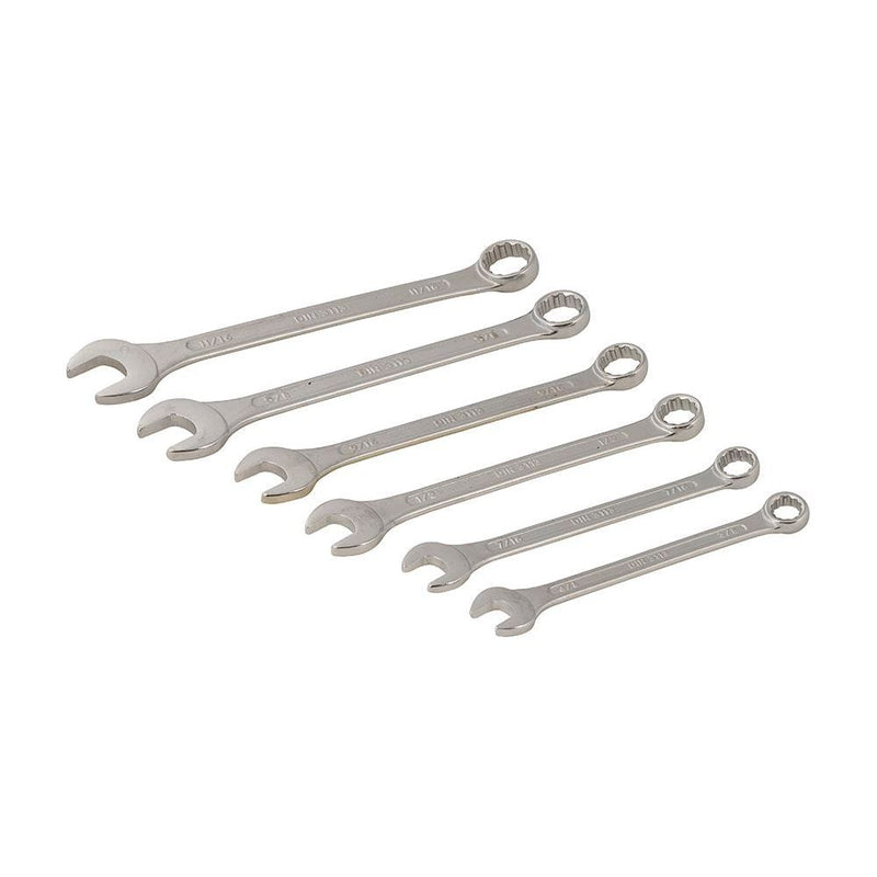 Silverline Combination Spanner Set 6pce 3/8" - 11/16" AF Silverline - Dynamic Drive