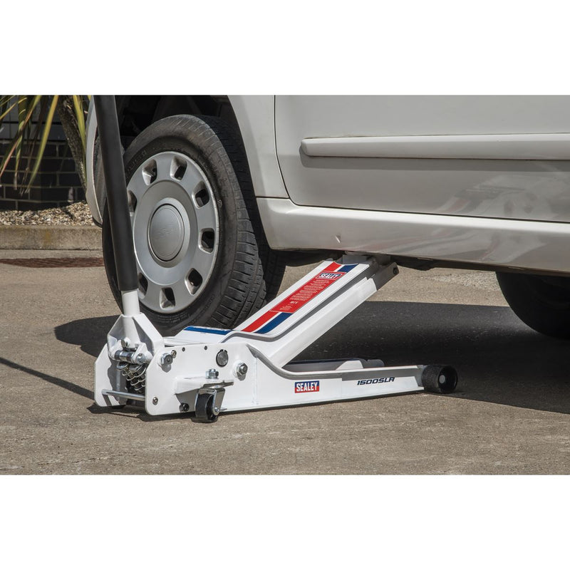 Sealey Low Profile Rocket Lift Trolley Jack 1.5 Tonne 1500SLR Sealey - Dynamic Drive