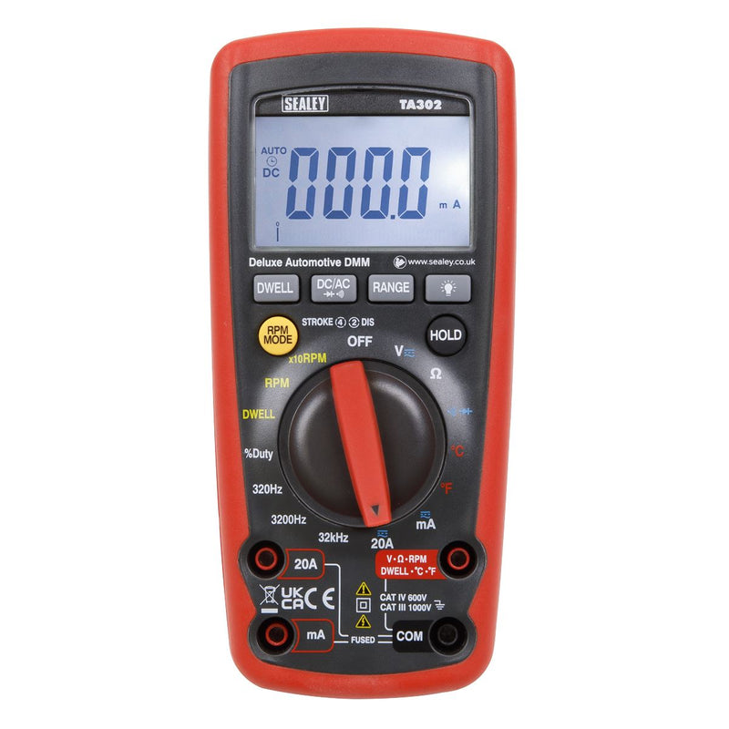 Sealey Digital Automotive Analyser 12-Function with Inductive Coupler TA302 Sealey - Dynamic Drive