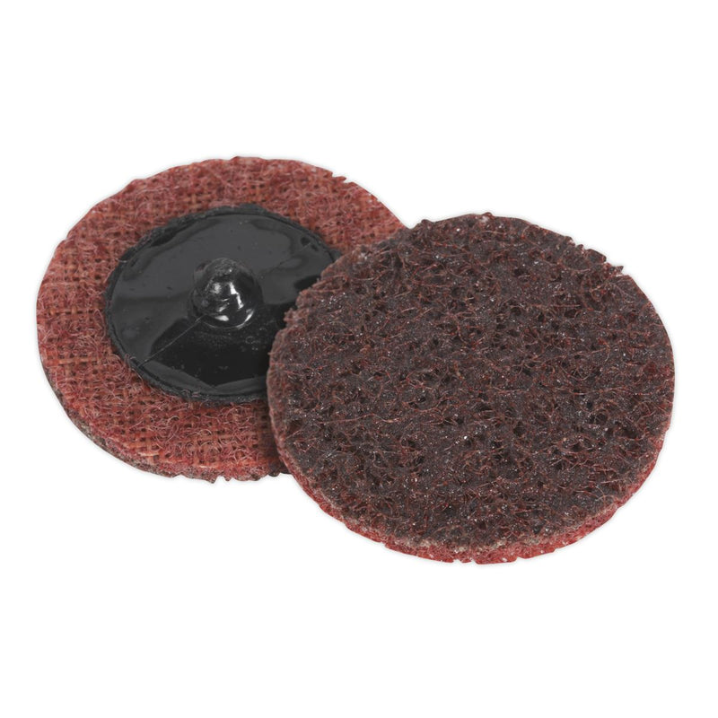 Sealey Quick-Change Preparation Pad50mm Medium Pack of 10 PTCQC50M Sealey - Dynamic Drive