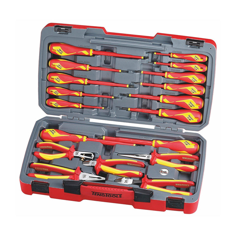 Teng Tools MECCA PRO Insulated Screwdriver & Plier Set 18 Pieces Teng Tools - Dynamic Drive