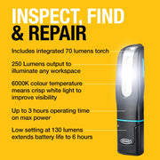 Ring MAGFLEX MINI250 Rechargeable Inspection Lamp Ring Automotive - Dynamic Drive