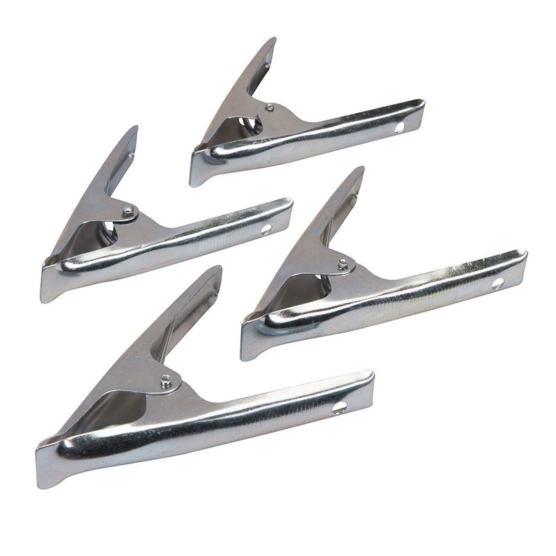 Silverline Stall Clips 4pk 70mm Jaw Silverline - Dynamic Drive