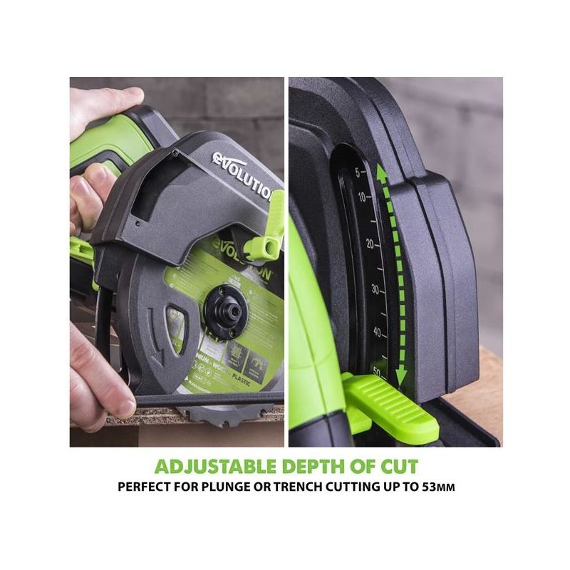 Evolution F165CCSL Multi-Material Circular Saw 1200W 240V Evolution - Dynamic Drive
