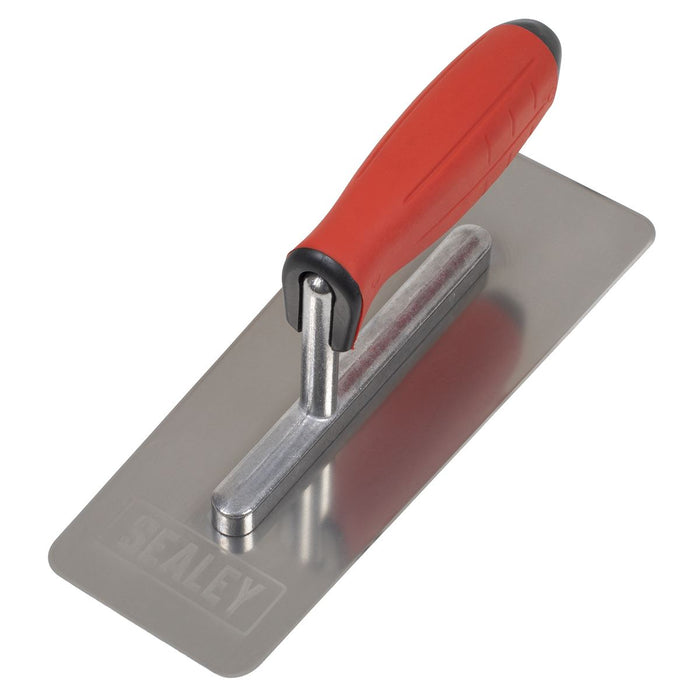 Sealey Stainless Steel Venetian Trowel with Rubber Handle 240mm T8012 Sealey - Dynamic Drive