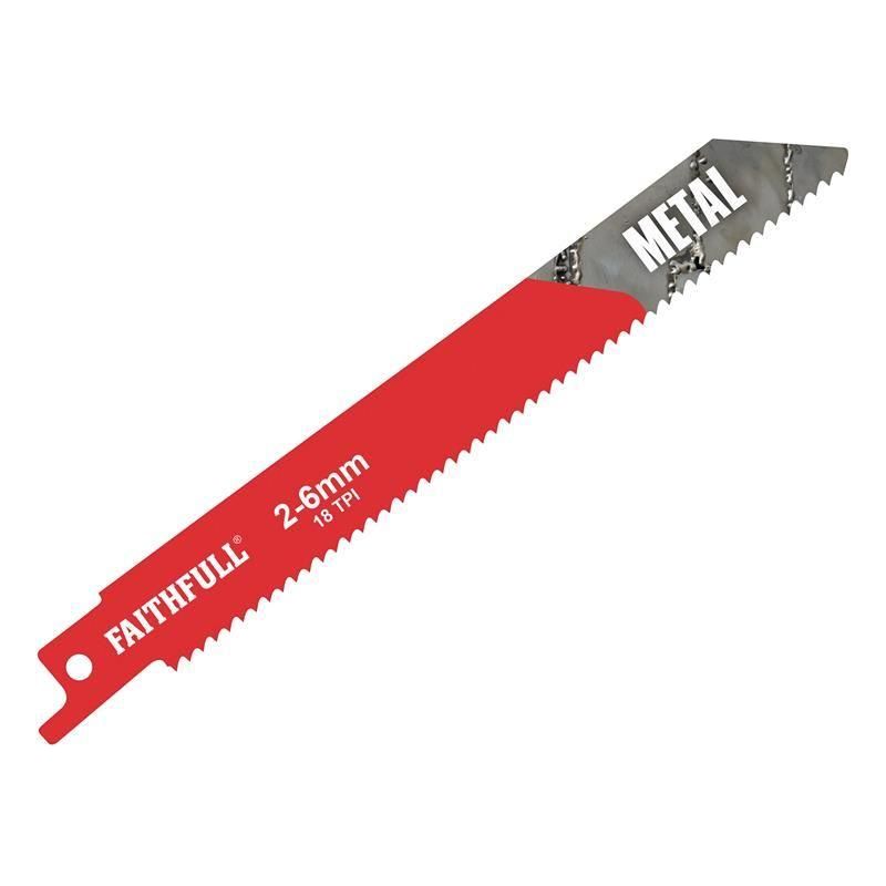 Faithfull S918E Sabre Saw Blade Metal 150mm 18 TPI (Pack of 5) Faithfull - Dynamic Drive