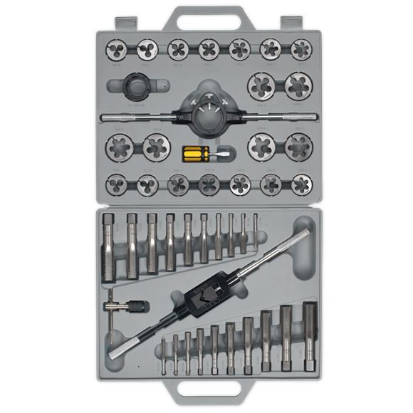 Sealey Tap & Die Set 45pc Split Dies Metric AK303 Sealey  - Dynamic Drive