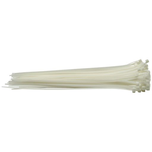 Draper Cable Ties, 4.8 x 300mm, White (Pack of 100) 70399 Draper - Dynamic Drive