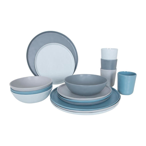 Bo-Camp Tableware Molvadite 16 Pieces Blue/Grey Bo-Camp - Dynamic Drive