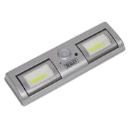 Sealey GL931 Auto Light 1.2W COB LED with PIR Sensor 3 x AA Cell Sealey - Dynamic Drive