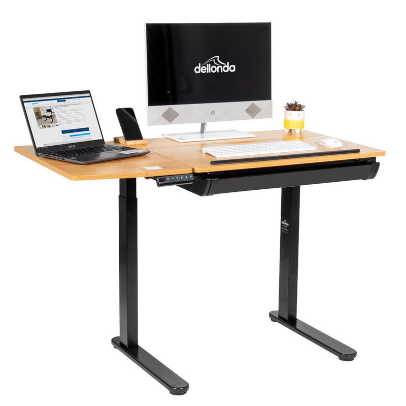 Dellonda Single Motor Ultra-Quiet Electric Adjustable Drawing Table Dellonda - Dynamic Drive