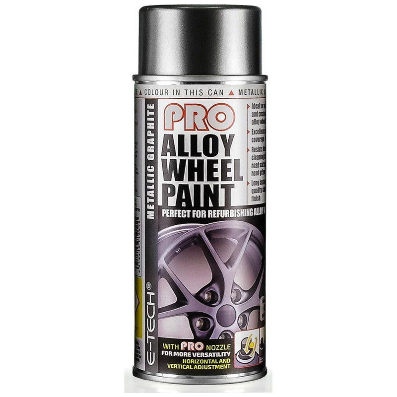 E-Tech PRO Alloy Wheel Refurbish & Refresh Spray Paint - Metallic Graphite Grey E-Tech - Dynamic Drive