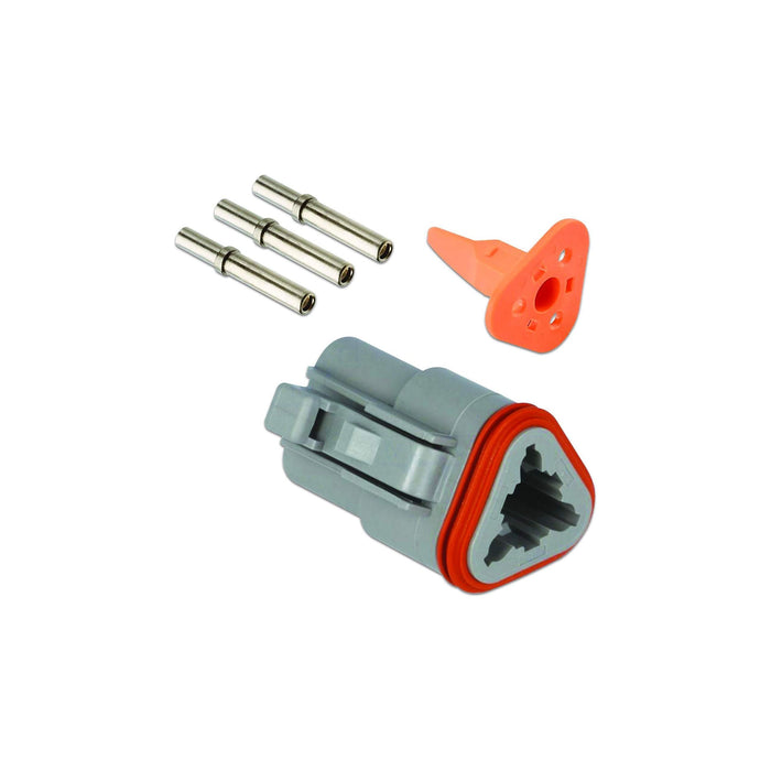 Connect Deutsch 3 Pin Plug Connector Kit 5pc 37499 Tool Connection - Dynamic Drive