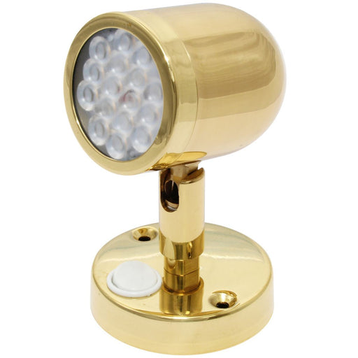 AAA LED Adjustable Reading Light Brass 8 30V AAA - Dynamic Drive