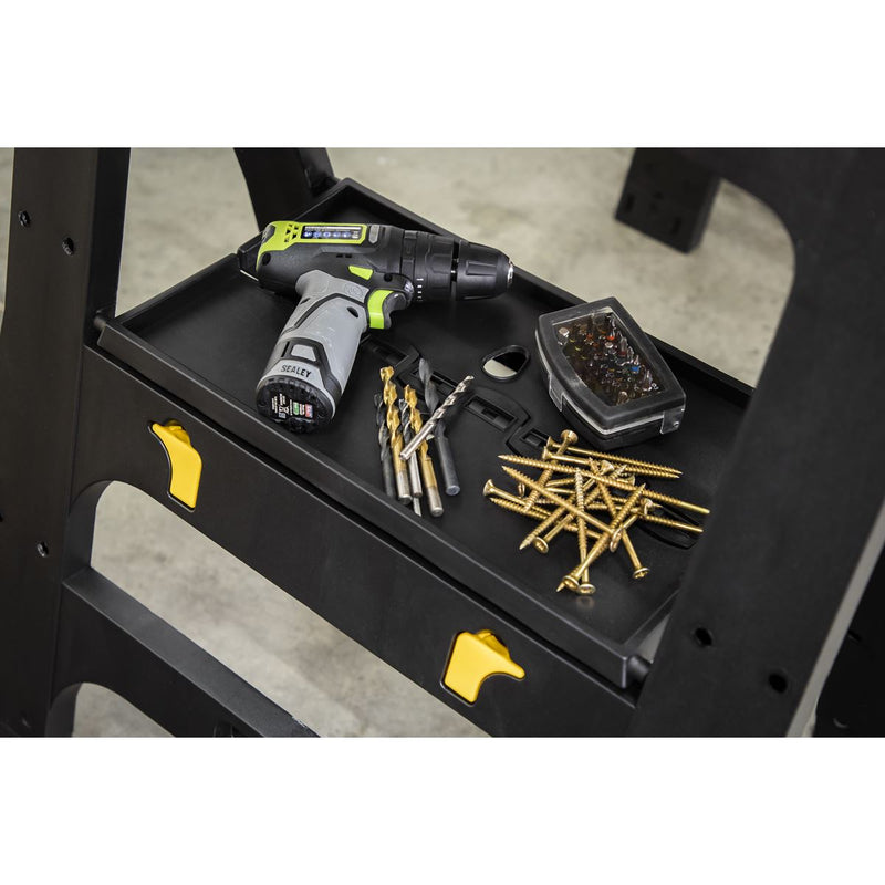 Sealey Heavy-Duty Folding Composite Trestles FDT42 Sealey - Dynamic Drive