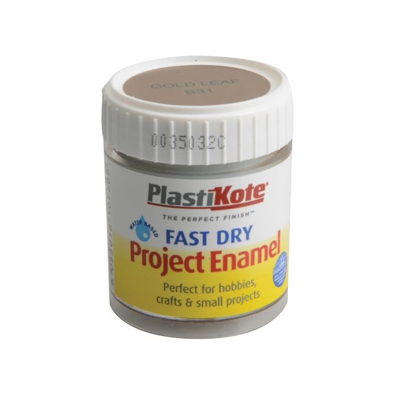 Plastikote Fast Dry Enamel Paint B31 Bottle Gold Leaf 59ml PlastiKote - Dynamic Drive