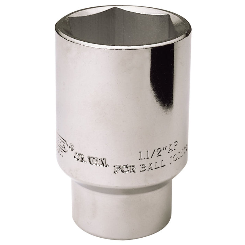 Draper Ball Joint Socket, 1/2" Sq. Dr., 38mm or 1.1/2" AF 26916 Draper - Dynamic Drive