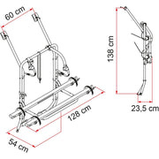 Fiamma Carry Bike Volkswagen VW T4 With Single Rear Door 2 Bicycle Cycle Carrier Fiamma  - Dynamic Drive