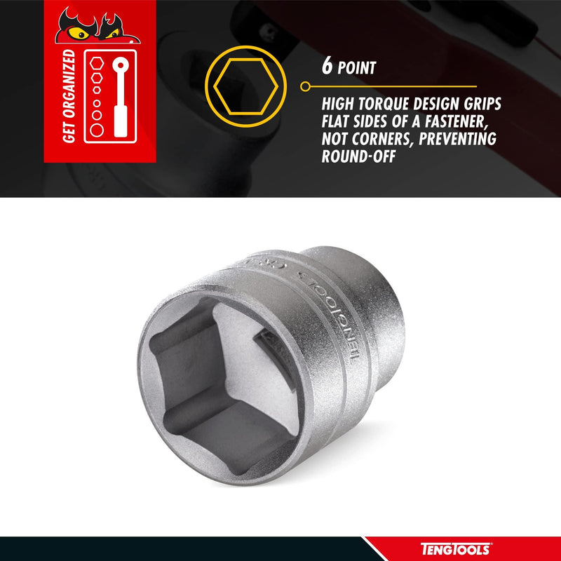Teng Tools 1/2" Socket 6 pt Metric 13mm Teng Tools - Dynamic Drive