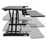 Dellonda 71cm Adjustable-Height Standing Desk Riser 15kg Capacity DH14 Dellonda - Dynamic Drive