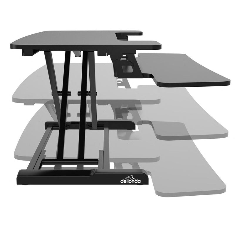 Dellonda 71cm Adjustable-Height Standing Desk Riser 15kg Capacity DH14 Dellonda - Dynamic Drive