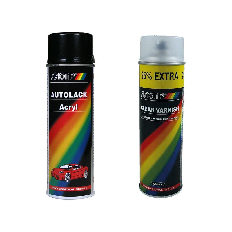Aerosol Kit For Nissan Z11 Black Pearl Metallic Paint Qashqai Juke +Matt Lacquer Motip  - Dynamic Drive