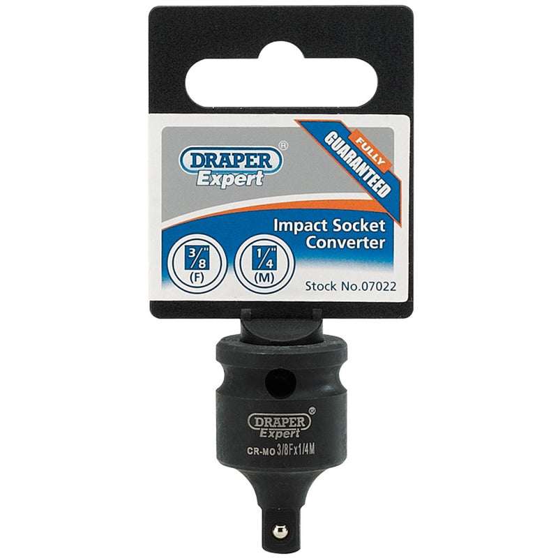 Draper Expert Impact Socket Converter, 3/8"(F) x 1/4"(M) 07022 Draper - Dynamic Drive