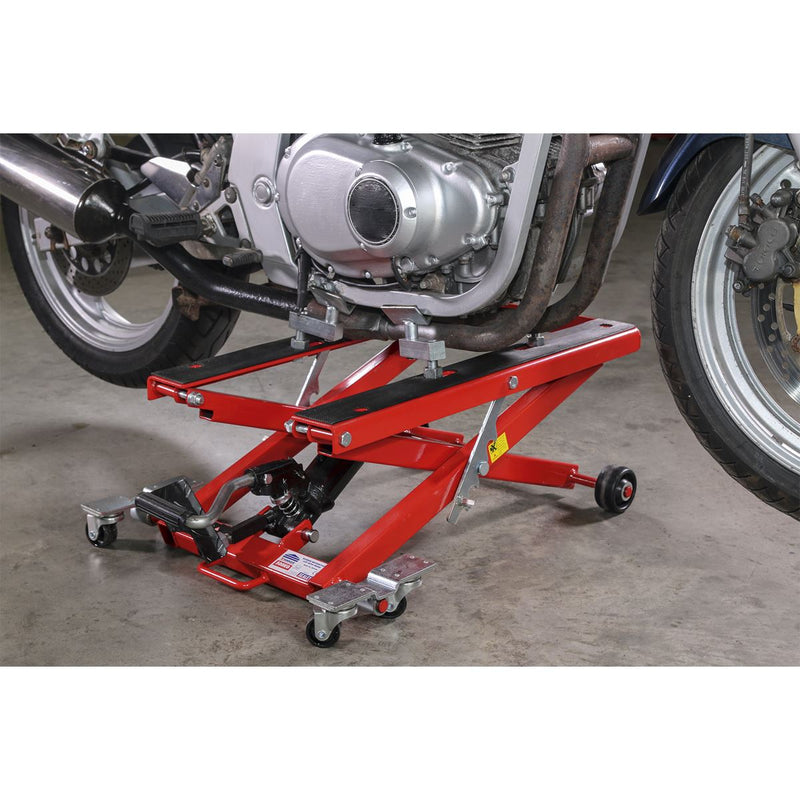 Sealey Motorcycle & Quad Scissor Lift 500kg Capacity Hydraulic MC4500 Sealey - Dynamic Drive