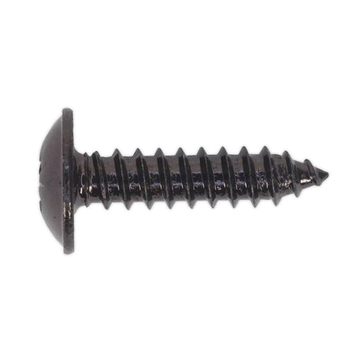 Sealey Self Tapping Screw 4.8 x 19mm Flanged Head Black Pozi Pack of 100 BST4819 Sealey - Dynamic Drive