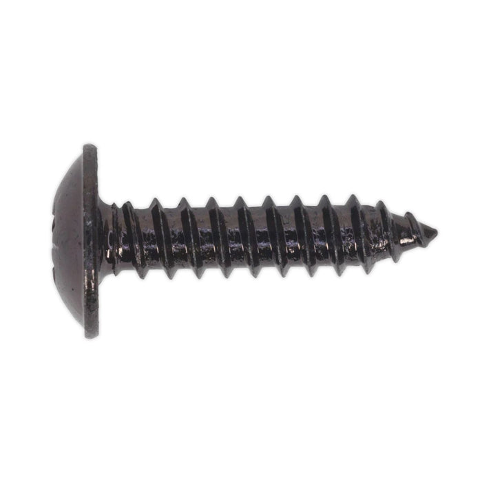 Sealey Self Tapping Screw 4.8 x 19mm Flanged Head Black Pozi Pack of 100 BST4819 Sealey - Dynamic Drive