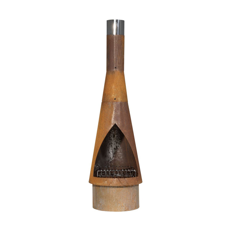 Dellonda Outdoor/Garden/Patio Conical Chiminea Fireplace Fire Pit Heater H127cm Dellonda - Dynamic Drive