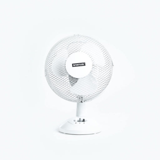MDS1203 Status 9 White Desk Fan S9DESKFAN1PKB Status - Dynamic Drive