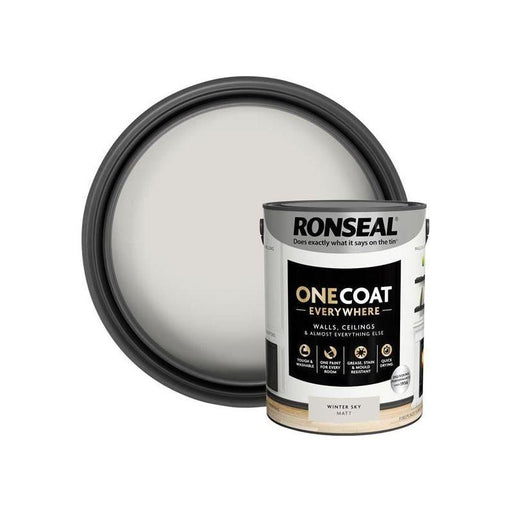 Ronseal One Coat Everywhere Interior Winter Sky Matt 5 litre Ronseal - Dynamic Drive