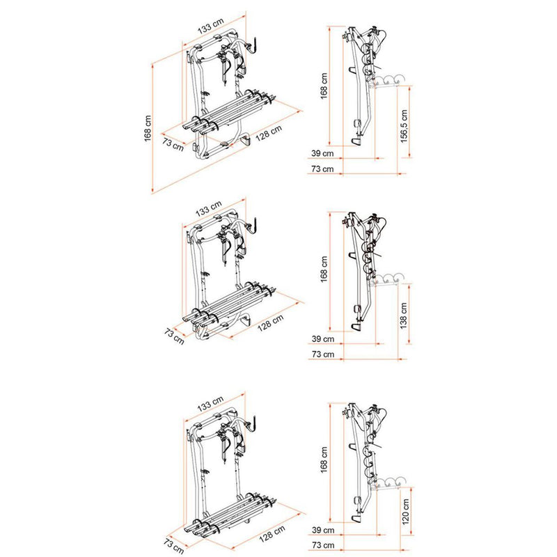 Fiamma Carry Bike Frame Crafter 3 Bikes Fiamma  - Dynamic Drive