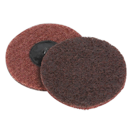 Sealey Quick-Change Preparation Pad75mm Medium Pack of 10 PTCQC75M Sealey - Dynamic Drive