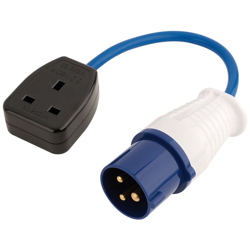 Draper 230V Adaptor Lead with 16A Plug to 13A Socket 17573 Draper - Dynamic Drive
