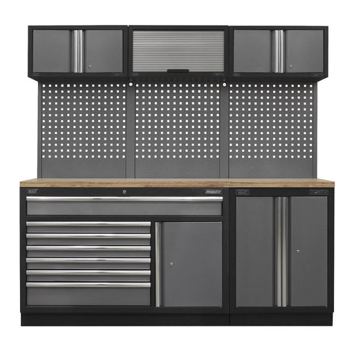 Sealey Superline Pro 2.04m Storage System Pressed Wood Worktop APMSSTACK11W Sealey - Dynamic Drive