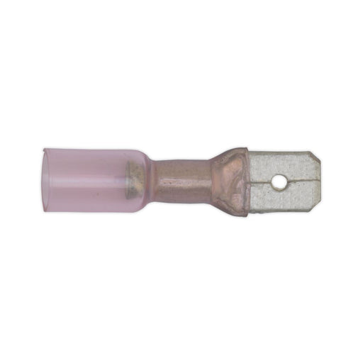 Sealey Heat Shrink Push-On Terminal 6.3mm Male Red Pack of 25 RTSPM25 Sealey - Dynamic Drive