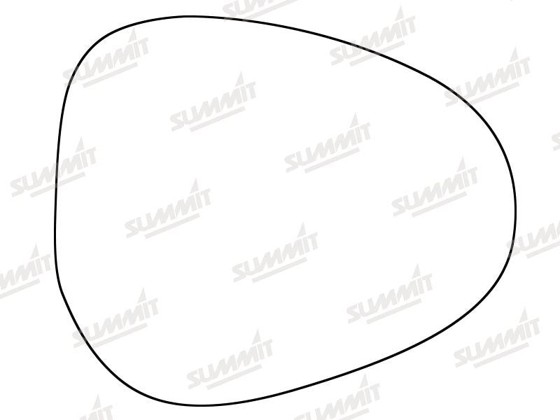 Summit Stick-On Standard Mirror Glass fits Lancia Ypsilon 10 on RHS Summit - Dynamic Drive