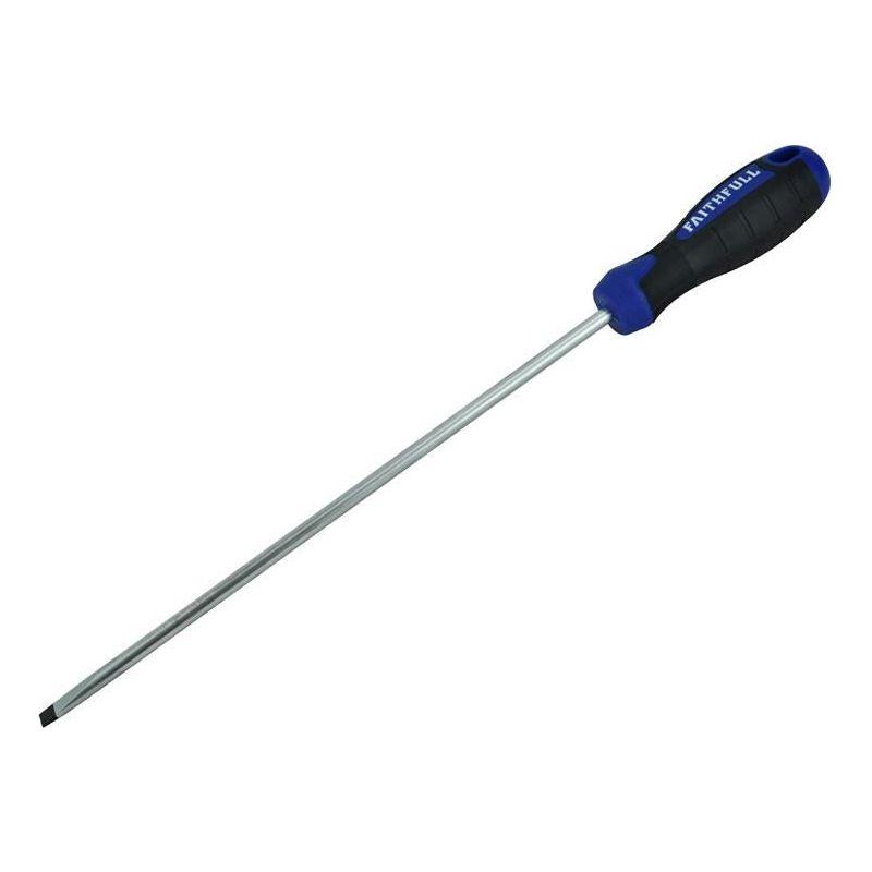 Faithfull Soft Grip Screwdriver Parallel Slotted Tip 6.5 x 250mm Faithfull - Dynamic Drive