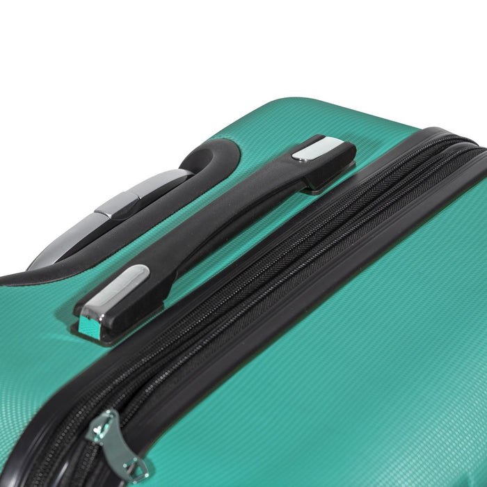 Dellonda 3-Piece Lightweight ABS Luggage Set with TSA Lock  Teal Dellonda  - Dynamic Drive